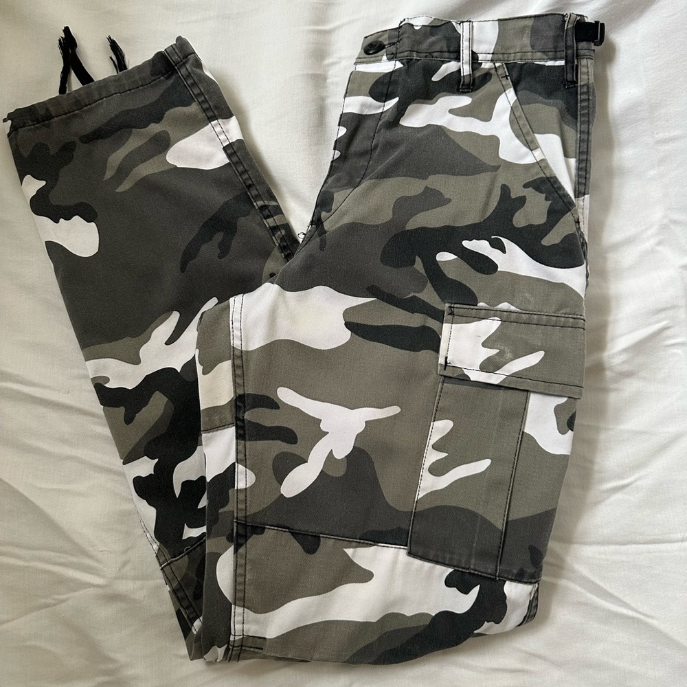 Vintage Woodland Camo Army Cargo Pants Small Regular